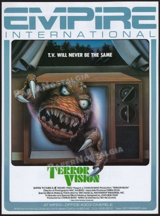 Terrorvision_/_the Primevals_orig.  1984 Trade Ad Promo / Poster_mary Woronov