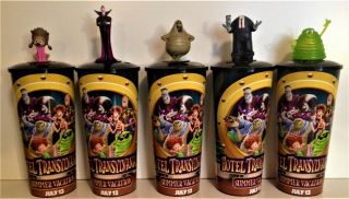 Hotel Transylvania 3 Movie Theater Exclusive Cup Topper Set 2 With 44 Oz Cups