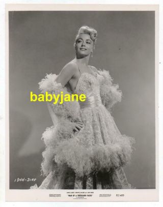 Dorothy Malone Orig 8x10 Photo Gown By Bill Thomas 1957 Man Of A Thousand Faces
