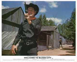 Welcome To Blood City 8x10 Lobby Card 1977 Jack Palance Grinning