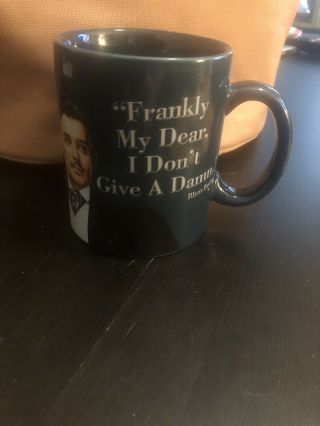 Gone With The Wind - “frankly,  My Dear,  I Don’t Give A Damn” - Navy Blue Mug