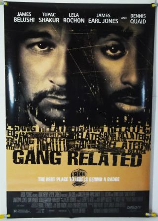 Gang Related Ds Rolled Orig 1sh Movie Poster Tupac Shakur James Belushi (1997)