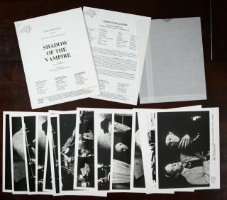 " Shadow Of The Vampire " (2000) Press Kit - Photos,  Info -