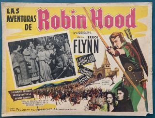 Olivia De Havilland The Adventures Of Robin Hood Errol Flynn Lobby Card 1938