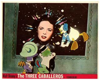 The Three Caballeros Walt Disney Animation Lobby Card Donald Duck