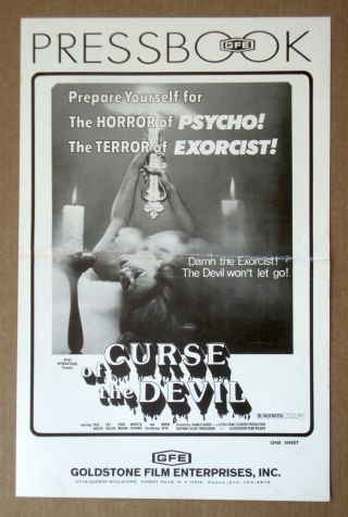 Curse Of The Devil Werewolf Paul Naschy Horror Pressbook