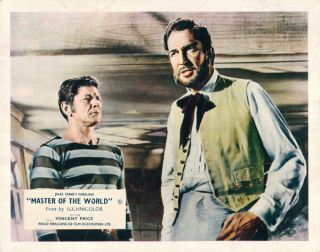 Master Of The World Lobby Card Vincent Price Charles Bronson 1961