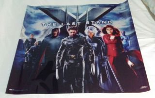 40 1/2 X 45 1/2 Mylar Store Movie Display Dc Comics X - Men The Last Stand 1 Sided