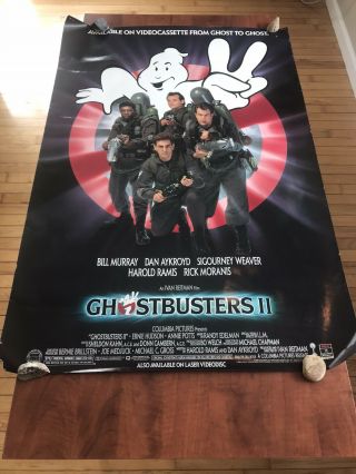 Video Store 1990s Ghostbusters Ii One Sheet Movie Poster