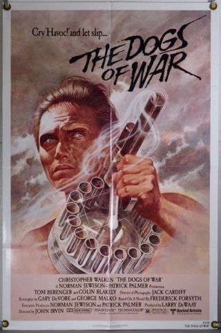 The Dogs Of War Ff Orig 1sh Movie Poster Christopher Walken Tom Jung Art (1980)