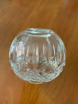 Waterford Crystal Lismore 3 - 1/2 " Round Rose Bowl Vase