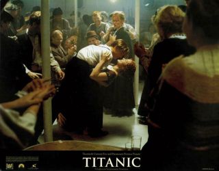 Titanic 11x14 Lobby Card Kate Winslet Leonardo Dicaprio Dancing 1997