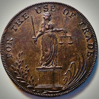 1795 Great Britain - Suffolk Halfpenny Token,  ‘for Use Of Trade’,  Dh - 21
