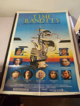 1981 27x41 One - Sheet Movie Poster Time Bandits Sean Connery John Cleese