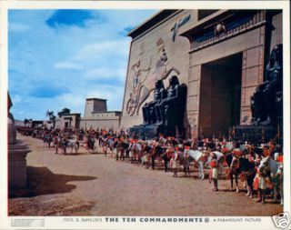 The Ten Commandments Charlton Heston Lobby Card Rare