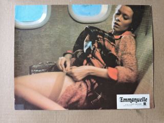 Sylvia Kristel Clips Her Stocking Orig Leggy French Lobby Card 1974 Emmanuelle