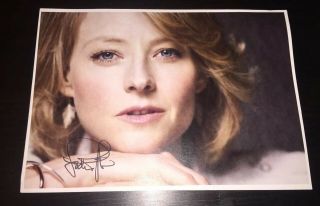 Jodie Foster Signed Autographed A4 Picture Photo Silence Of The Lambs