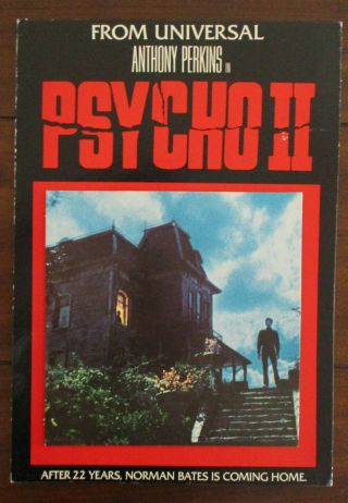 Psycho Ii 2 Promotional Vhs Video Movie Stand Display 1983 Anthony Perkins Fine