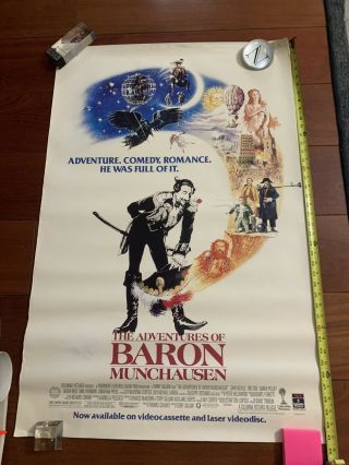 The Adventures Of Baron Munchausen Movie Poster 27x40 Neville 1988 One Sheet