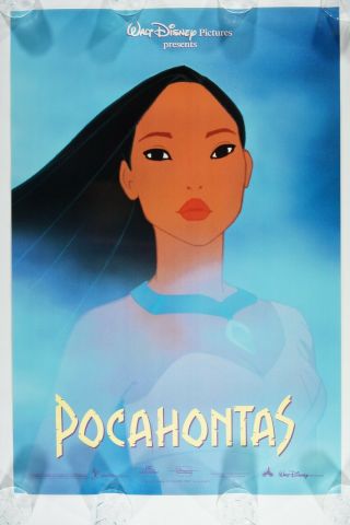 Pocahontas 27x40 1sh Orig.  N.  Movie Poster International Version 1995 Disney