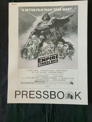 The Empire Strikes Back Star Wars 1980 Movie Press Book