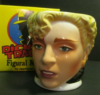 Nos Oversized Applause Dick Tracy Breathless Mahoney Mug W/ Awesome Features