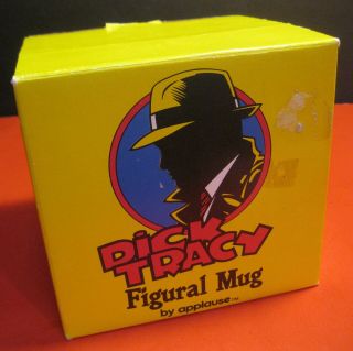 NOS oversized Applause Dick Tracy BREATHLESS MAHONEY MUG w/ awesome features 3
