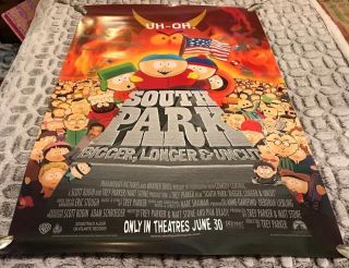 South Park Bigger Longer Uncut Movie Poster Double Sided
