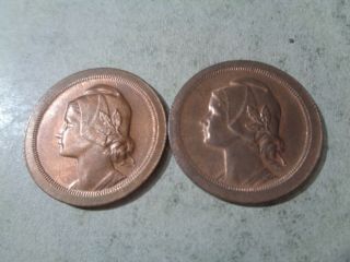 Portugal 20 Centavos 1924 & 1925 Bu