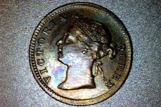 Low Mintage,  1898 Hong Kong 5 Cents Bu,  Silver