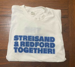 Streisand & Redford The Way We Were 1973 Studio Promotional T - Shirt Wm