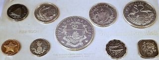 1970 BAHAMA ISLANDS 9 COIN PROOF SET with in CASE NR 3