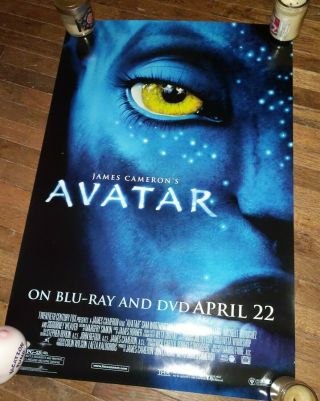 Avatar (2009) Movie Poster From Dvd Bluray Release - Rolled 27 " X 40 "