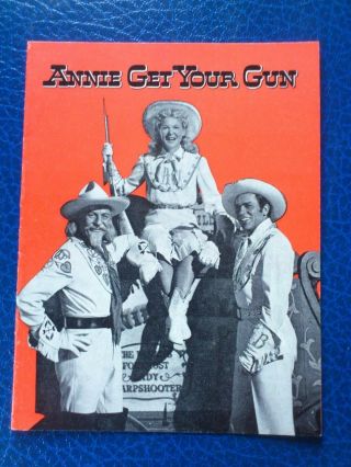 Danish Movie Program.  " Annie Get Your Gun " Betty Hutton.  Howard Keel.