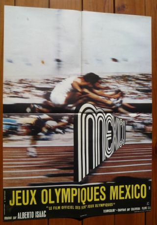 Olympics In Mexico Sport French Movie Poster 