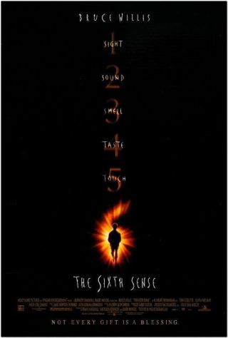 Sixth Sense - 1999 Orig D/s 27x40 Movie Poster - Bruce Willis,  Haley Joel Osment