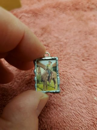 1/2 X 1 Double Sided Charm Roy Rogers Dale Evans And Trigger