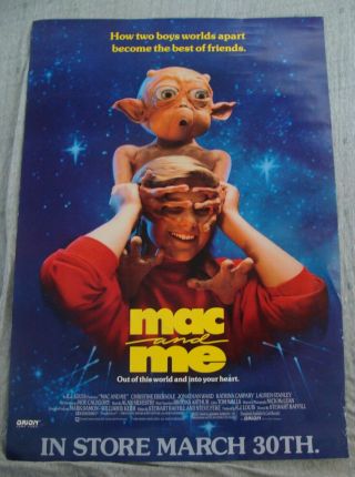 Mac And Me Movie Poster Jonathan Ward Video Promo 1989