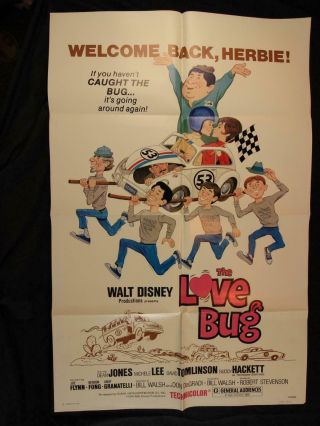 Re - Release 1979 The Love Bug One Sheet Movie Poster Dean Jones