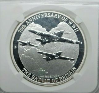 2015 $1 The Battle Of Britain 75th Ann.  Wwii 1oz Silver Proof Coin Pf70 Ngc V217