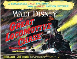 The Great Locomotive Chase (1956) - U.  S.  Lobby Card (11 " X 14 ")
