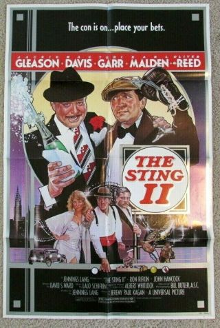1983 Movie The Sting Ii Two 41x27 Movie Poster