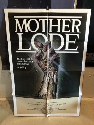 Mother Lode,  Movie Poster,  One Sheet,  27x41,  Charlton Heston