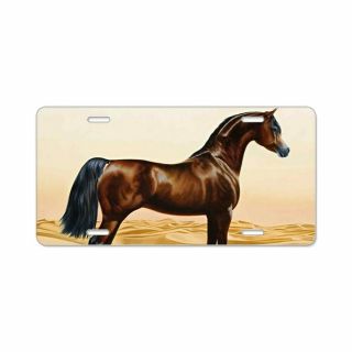 Cafepress Vintage Arabian Horse Paint License Plate (1636713137)