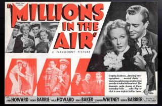 Millions In The Air - 1935 John Howard,  Wendy Barrie,  Kenny Baker