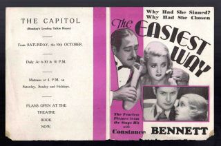 THE EASIEST WAY - 1931 Constance Bennett,  Adolphe Menjou,  Robert Montgomery 2