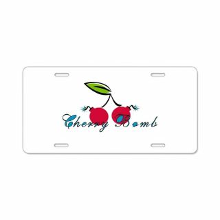 Cafepress Cherry Bomb License Plate (2020028031)