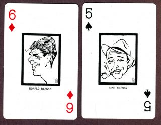 Brown Derby - City Of Hope Playing Cards,  1950 Usa,  Film Star Caricatures