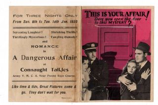 A DANGEROUS AFFAIR - 1931 Jack Holt,  Ralph Graves,  Sally Blane 2
