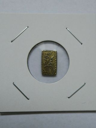 Japan Tempo Nishu 2shu Kin Gold Old Coin Edo Samurai Period Ingot 1